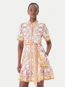 Hale Bob Sukienka letnia Aula 61SG670A Żółty Regular Fit