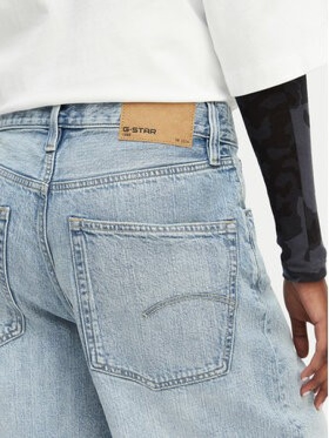 G-Star Raw Szorty jeansowe Clean Edge D28383-E352 Niebieski jasny Wide Fit