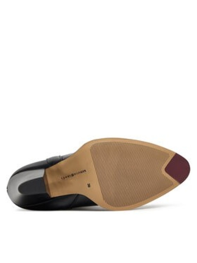 Tommy Hilfiger Kozaki T-Strap Pointy FW0FW08982 Czarny