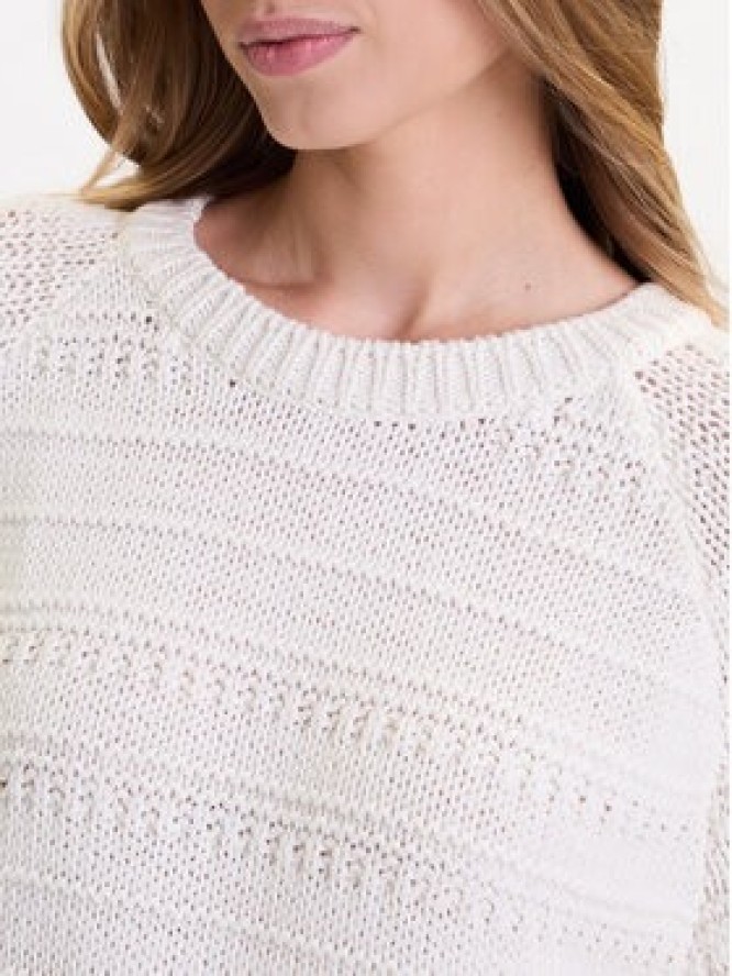 Mustang Sweter Silas 1016782 Écru Regular Fit