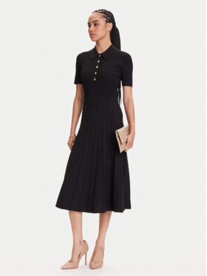 MICHAEL Michael Kors Sukienka dzianinowa MT5834F33D Czarny Regular Fit