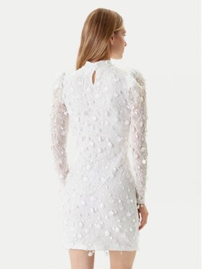 YAS Sukienka koktajlowa 26030914 Biały Slim Fit