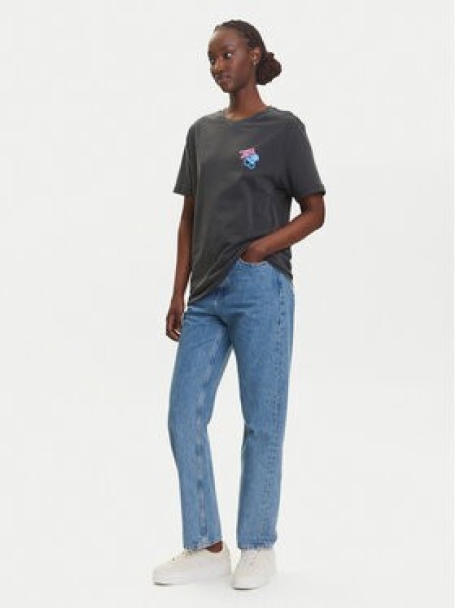 Tommy Jeans T-Shirt Neon DW0DW21358 Szary Relaxed Fit