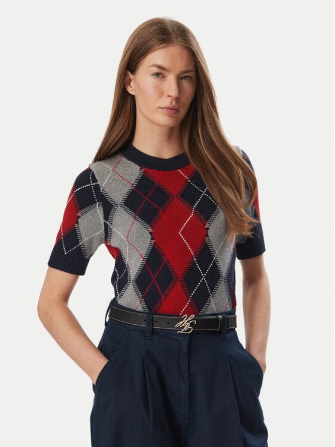 Tommy Hilfiger Sweter WW0WW52313 Kolorowy Regular Fit