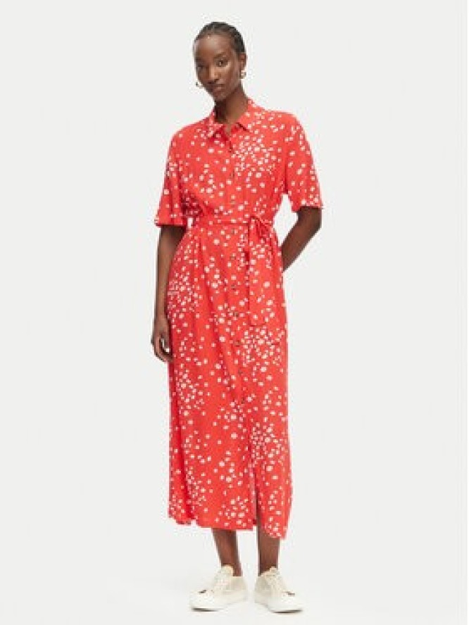Roxy Sukienka koszulowa Island Escape ERJWD03865 Czerwony Regular Fit