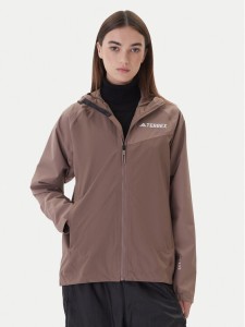 adidas Kurtka przeciwdeszczowa Terrex Multi 2L RAIN.RDY JN0857 Beżowy Regular Fit