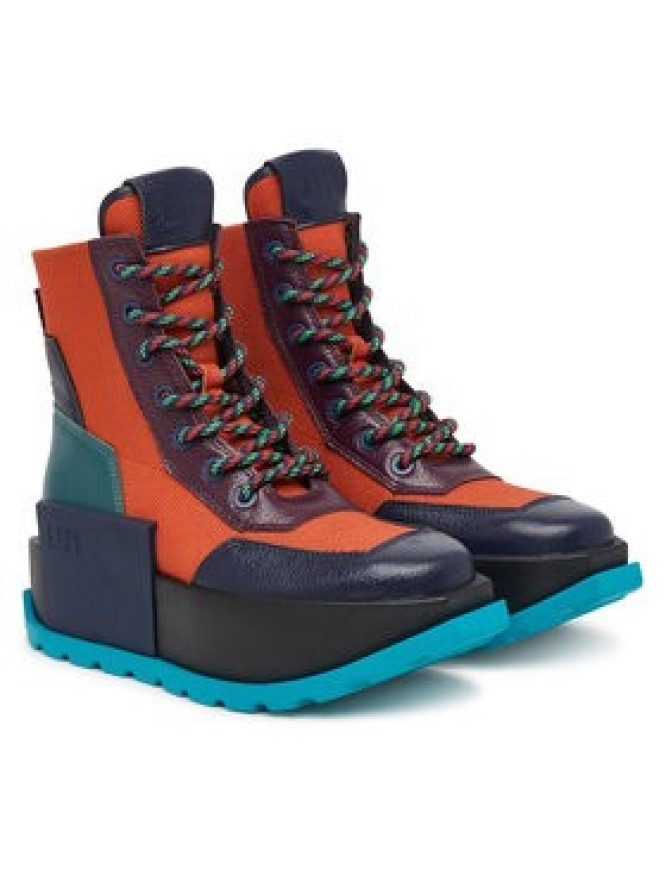 United Nude Trzewiki Roko Combat 11045992165 Pomarańczowy