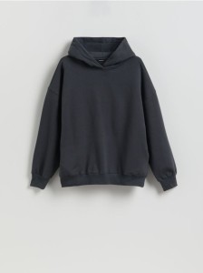 Bluza z nadrukiem na plecach - ciemnoszary