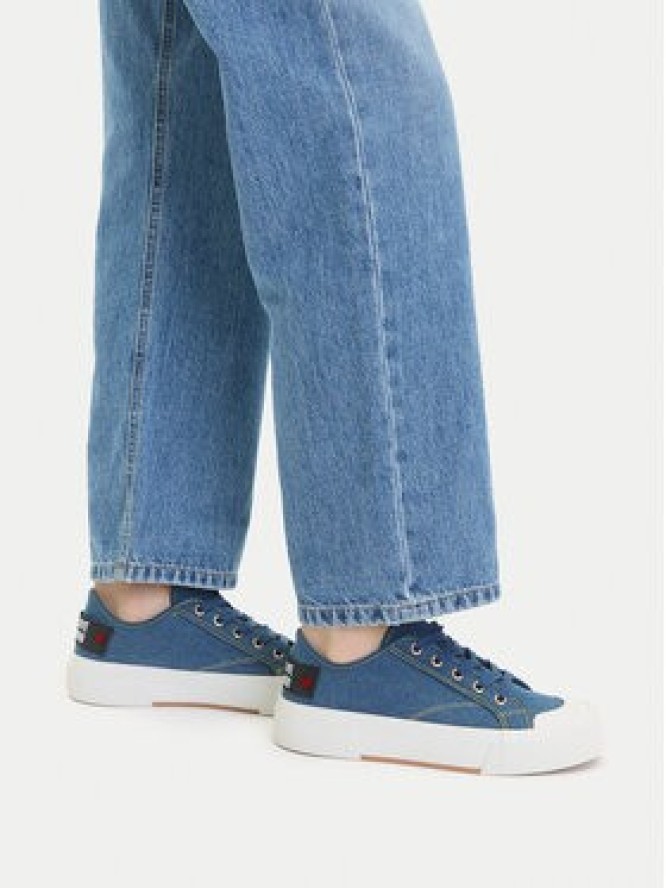 LOVE MOSCHINO Trampki JA15012G1MJO5700 Niebieski