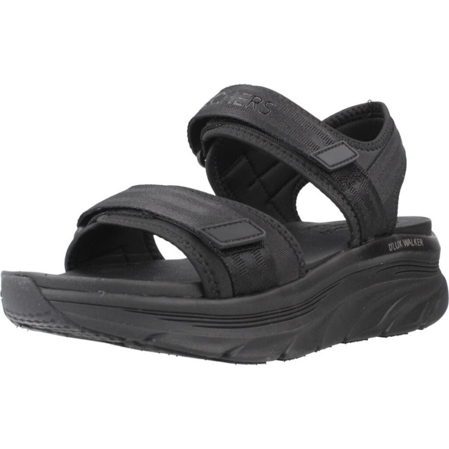 Sandały SKECHERS DLUX WALKER ADORE Czarny
