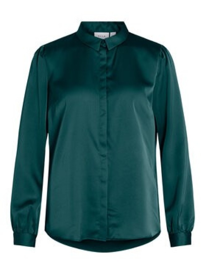 Vila Koszula 14063320 Zielony Regular Fit