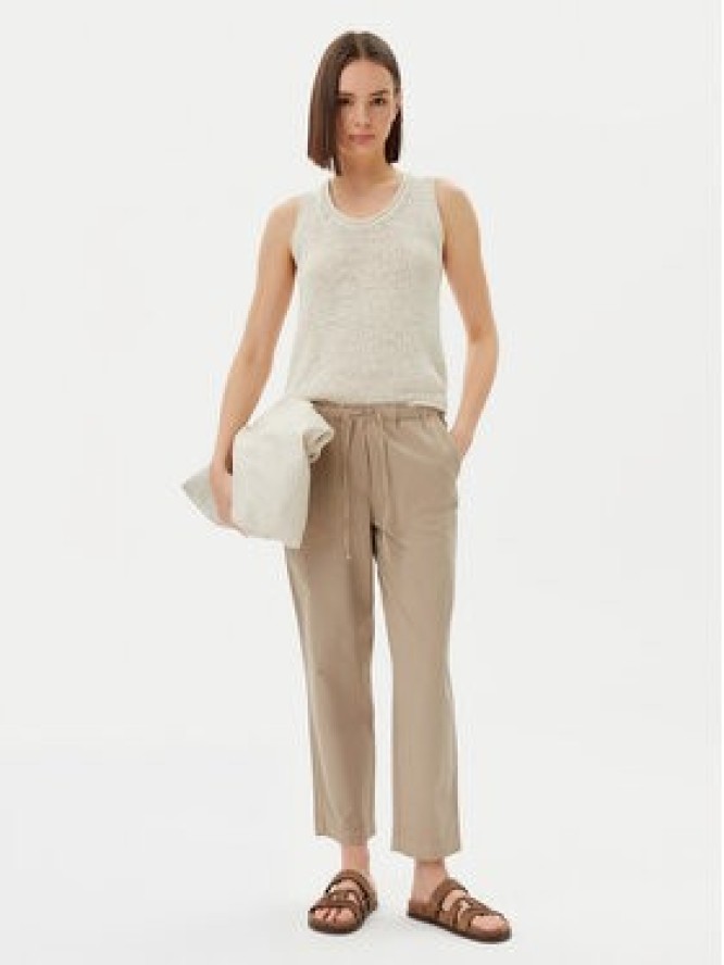 Marc O'Polo Spodnie materiałowe M03 1340 10073 Beżowy Tapered Fit