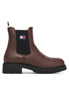 Tommy Jeans Sztyblety Tjw Chelsea Boot Wl EN0EN02826 Brązowy
