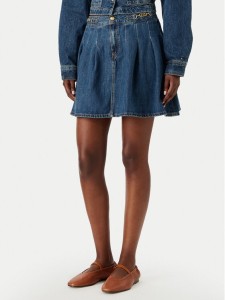 Tommy Hilfiger Spódnica jeansowa WW0WW50965 Niebieski Straight Fit