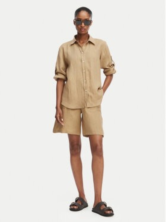 Marella Szorty materiałowe Emme by Marella Adorni 2615141032 Beżowy Regular Fit