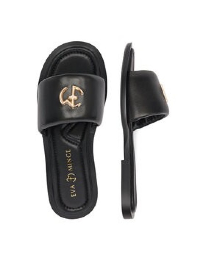 Eva Minge Klapki POPPY-LT102-13 Czarny