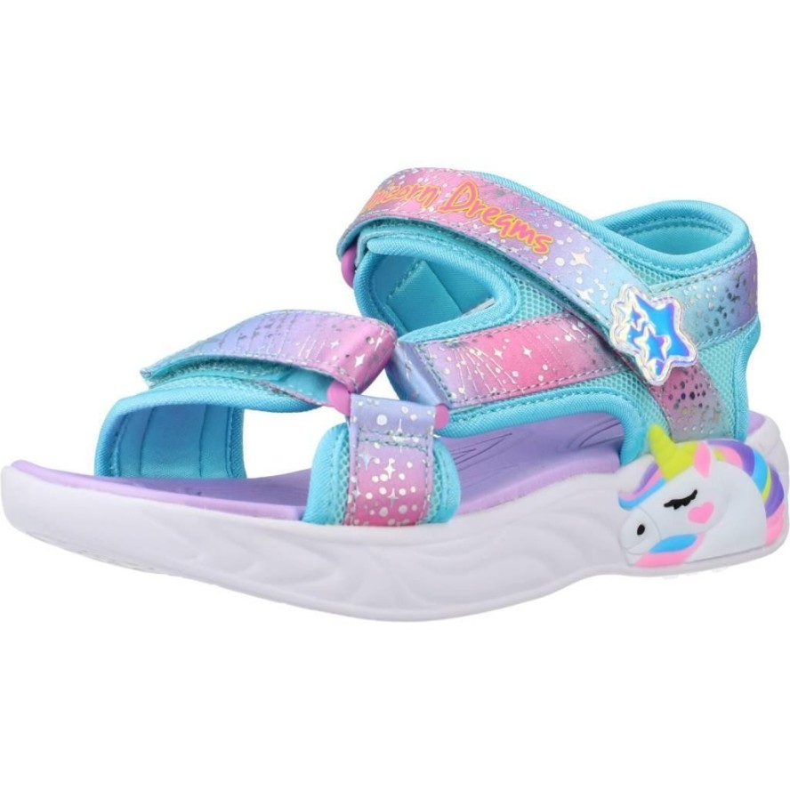 Sandały SKECHERS UNICORN Fioletowy
