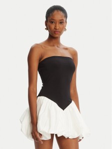 BARDOT Sukienka koktajlowa Vega Strapless 59903DB Czarny Slim Fit
