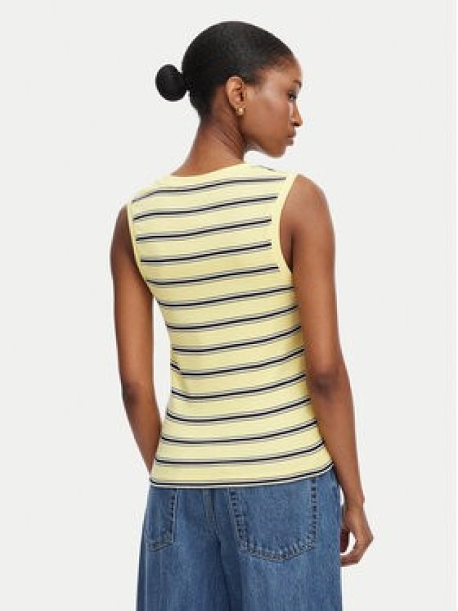 Tommy Hilfiger Top WW0WW50025 Żółty Regular Fit
