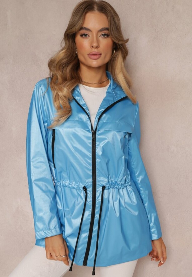 Niebieska Kurtka z Połyskiem Grainne