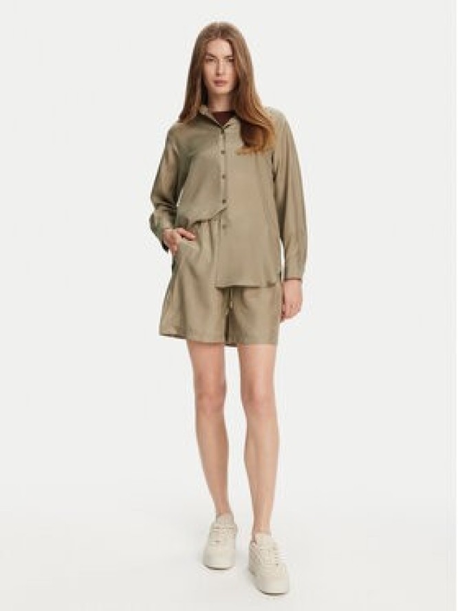 Marella Szorty materiałowe Borbona 2513141025 Zielony Relaxed Fit