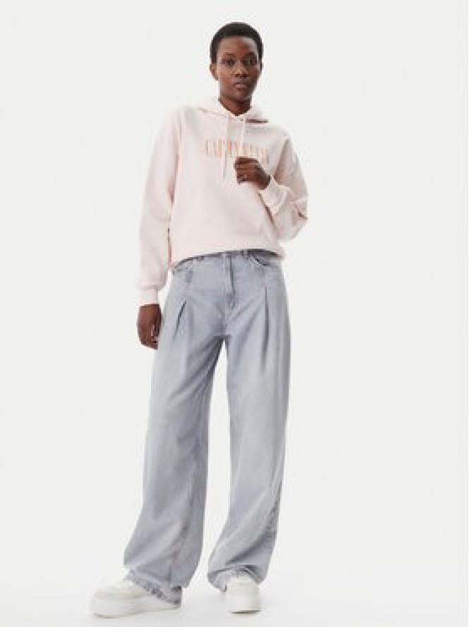 Calvin Klein Jeans Bluza Varsity J20J225579 Różowy Regular Fit