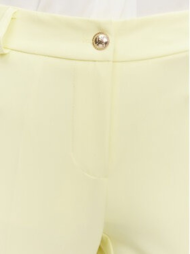 Maryley Spodnie materiałowe 25EB52Z/M24/43LL Żółty Regular Fit