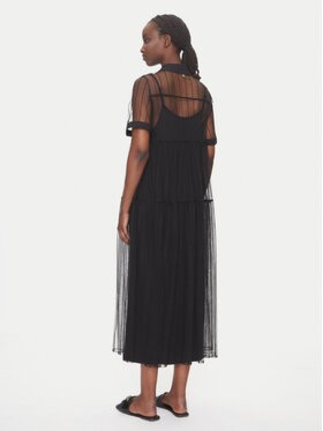 LOLA CASADEMUNT Sukienka codzienna LS2516018 Czarny Regular Fit