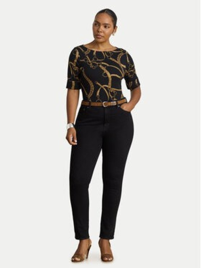 LAUREN RALPH LAUREN Bluzka Judy 200P13948001 Czarny Regular Fit