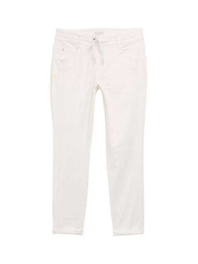 Tom Tailor Spodnie materiałowe 1040963 Biały Tapered Fit