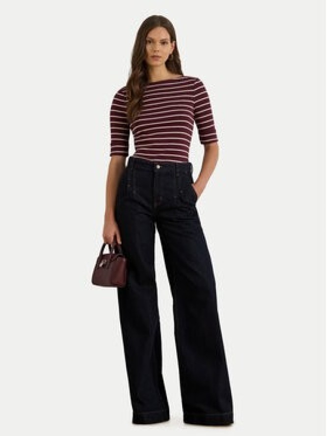 LAUREN RALPH LAUREN Bluzka 200P03723001 Brązowy Slim Fit
