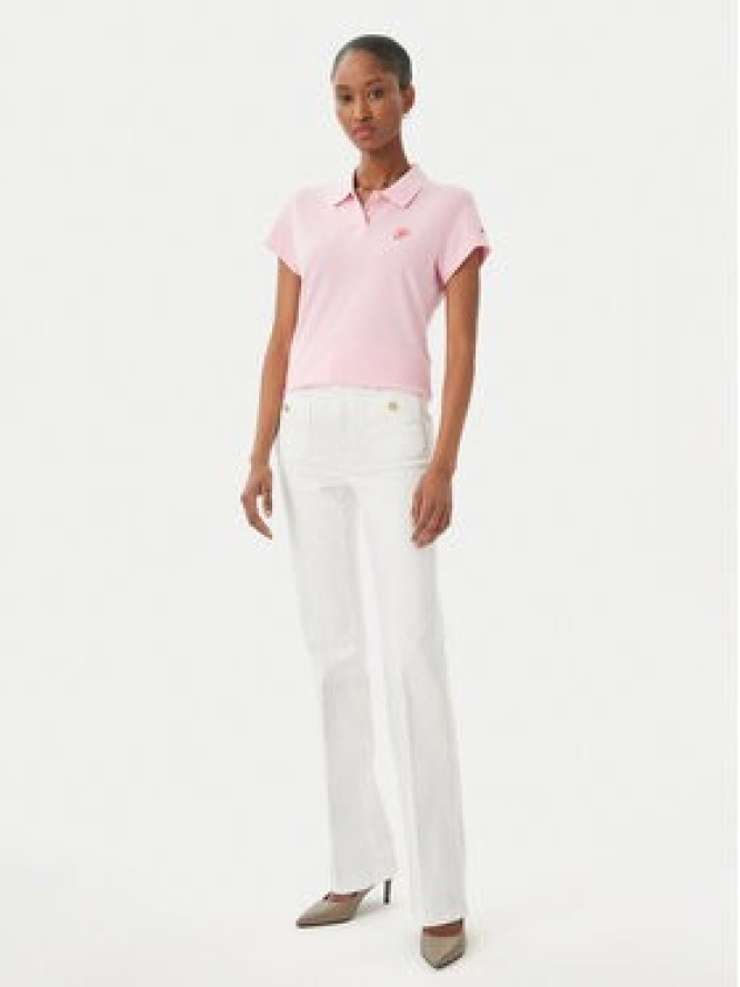 Tommy Hilfiger Polo 1985 Logo WW0WW49259 Różowy jasny Slim Fit