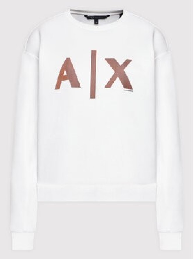 Armani Exchange Bluza 3LYM79 YJ9UZ 1100 Biały Regular Fit