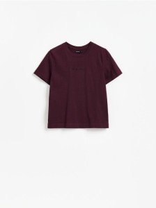 T-shirt z nadrukiem - bordowy