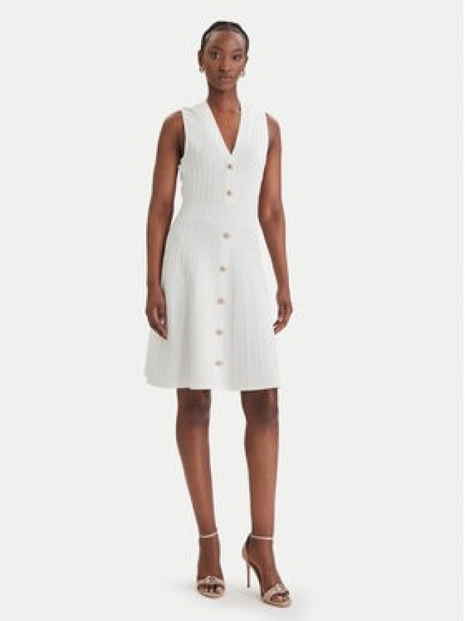 Guess Sukienka dzianinowa W6GK53 Z0658 Biały Regular Fit