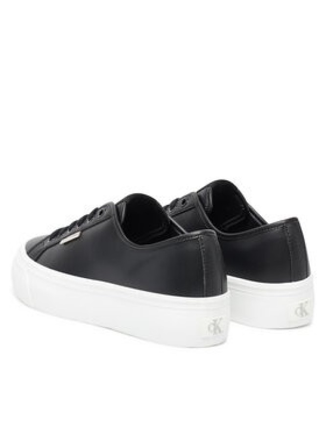 Calvin Klein Jeans Sneakersy Vulc Flatform Lth YW0YW01886 Czarny