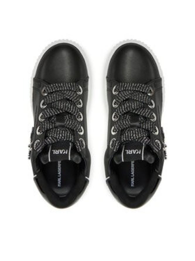 KARL LAGERFELD Sneakersy Kreeper Lo KL42376A Czarny