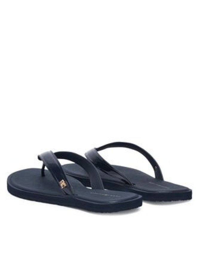 Tommy Hilfiger Japonki Th Scandi Shiny Summer Sandal FW0FW09446 Granatowy