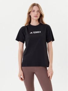 adidas T-Shirt Terrex Classic Logo JF9131 Czarny Regular Fit