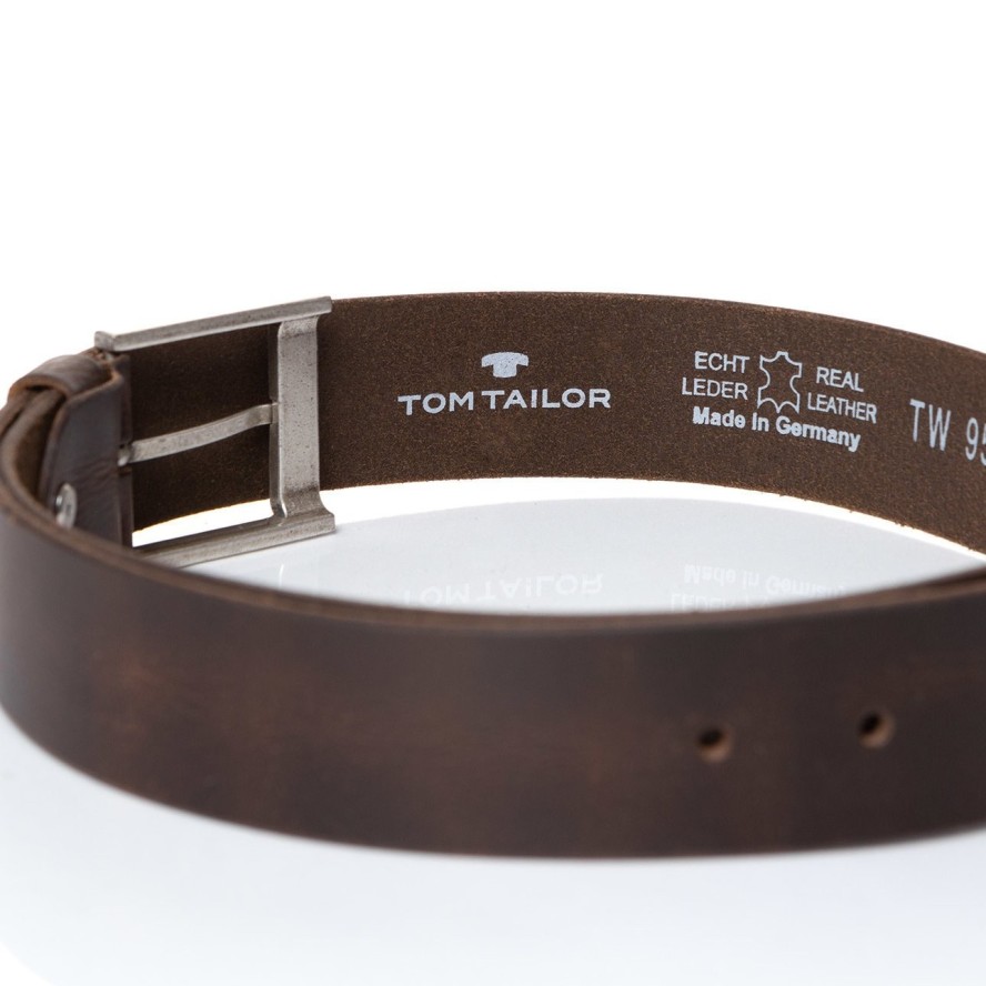 TOM TAILOR PASEK SKÓRZANY SOPO-TT294 0690 40mm Ledergürtel RO