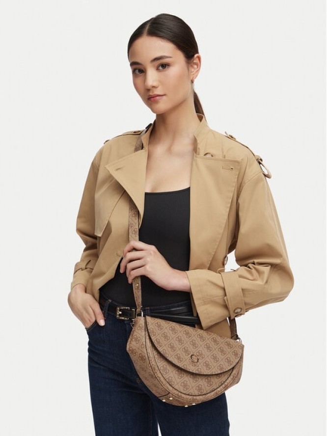 Guess Torebka Coleen Logo HWSG97 56210 Beżowy