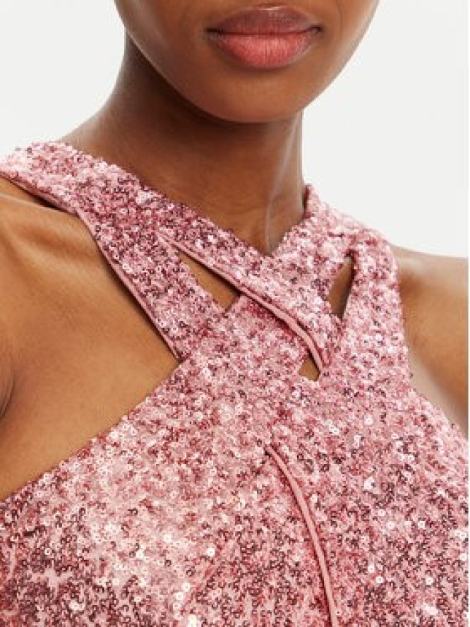 Rinascimento Sukienka wieczorowa CFC0122587003 Różowy Regular Fit