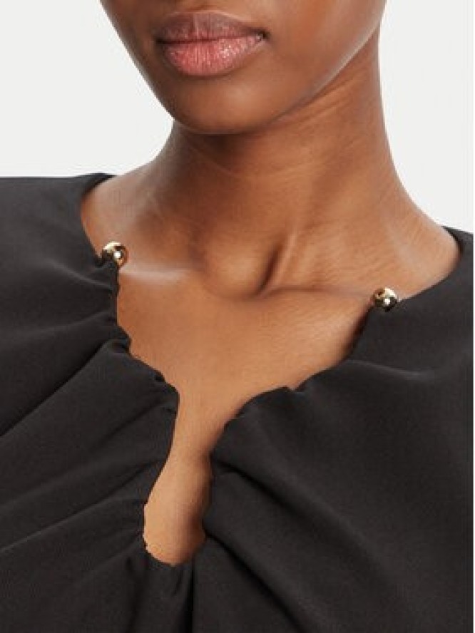 Simona Corsellini Sukienka koktajlowa A25CPAB01101 Czarny Slim Fit