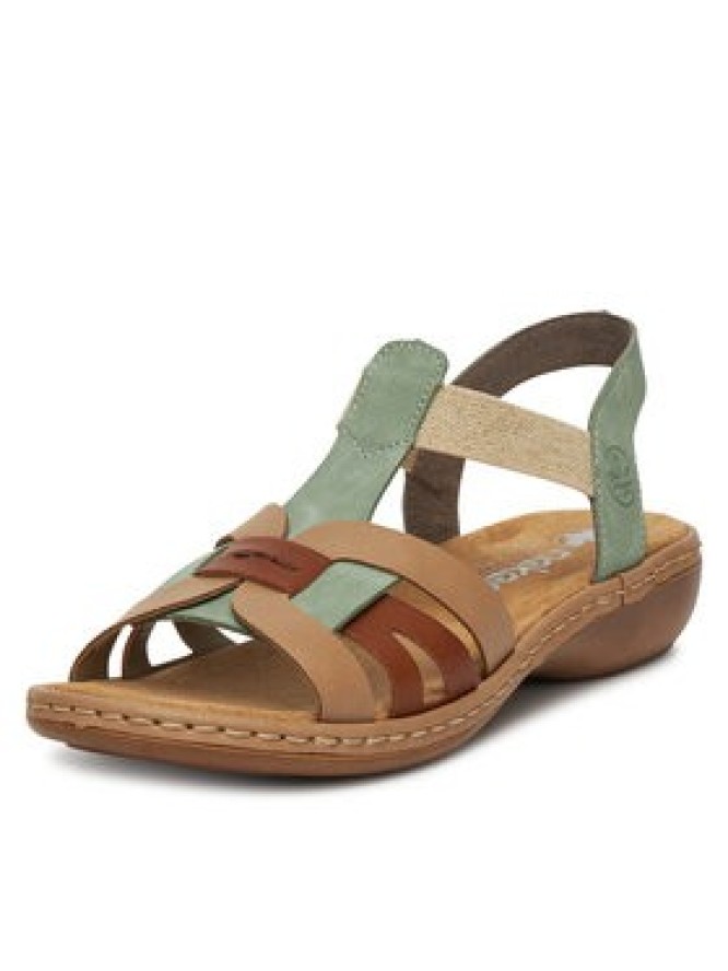 Rieker Sandały 65918-52 Zielony