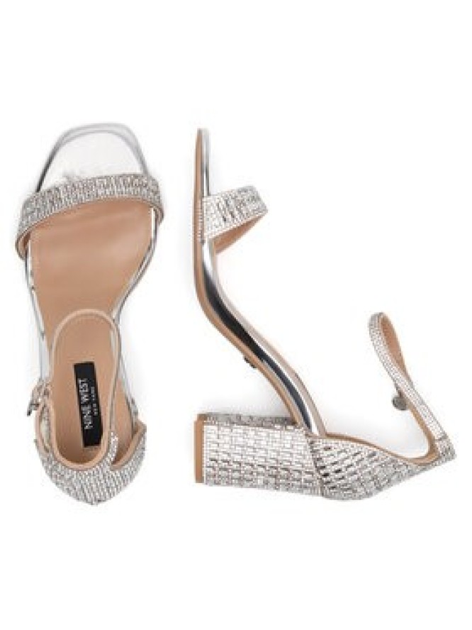 Nine West Sandały WFA3032-1 Srebrny