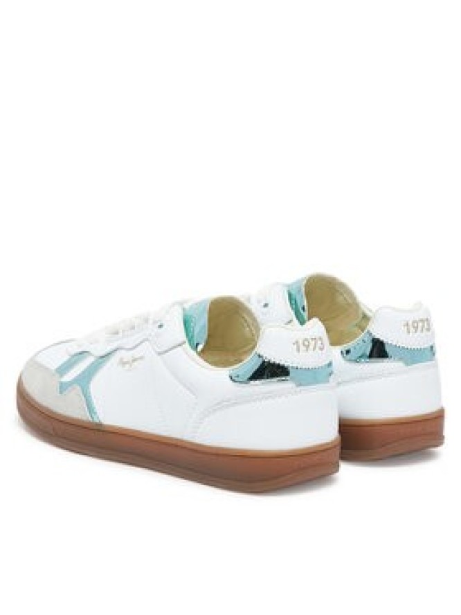 Pepe Jeans Sneakersy Ball Rise W PLS00037 Biały