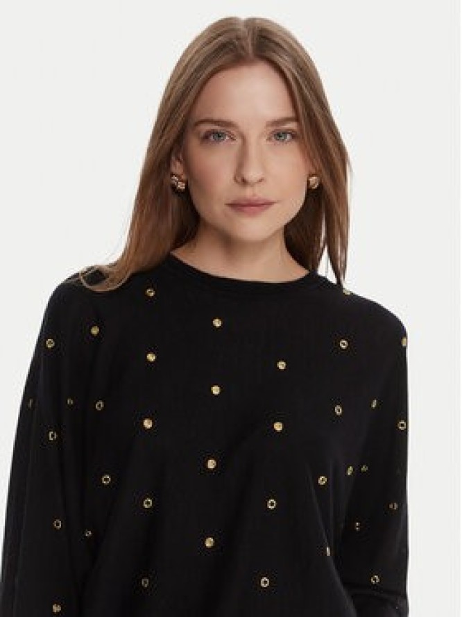 Lola Casademunt by Maite Sweter MF2511023 Czarny Oversize