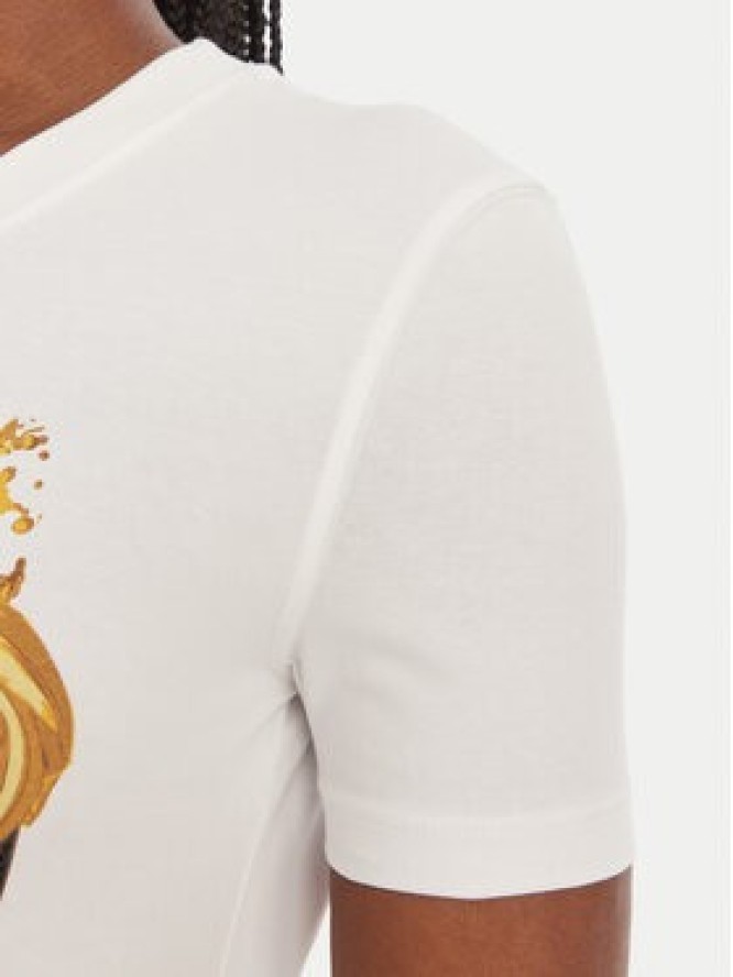 Versace Jeans Couture T-Shirt 80HAHE01 CJ02E Biały Slim Fit