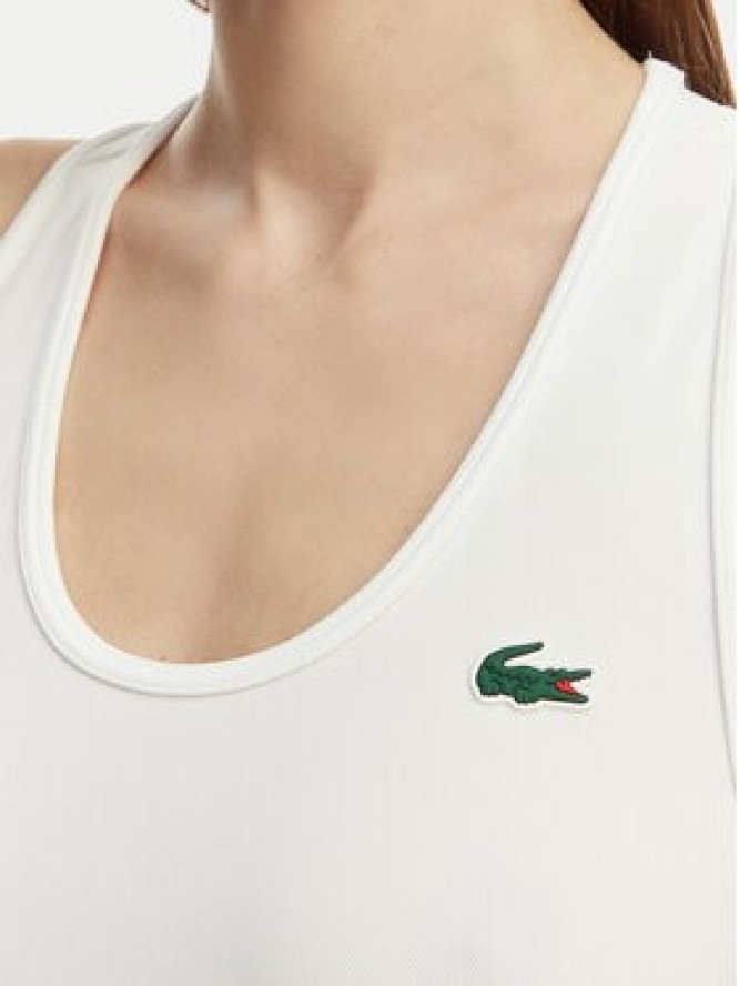 Lacoste Top TF0160 Biały Slim Fit