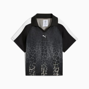Koszulka Puma T7 LEO LUXE RELAXED FOOTBALL JERSEY czarna 63349901 r XS